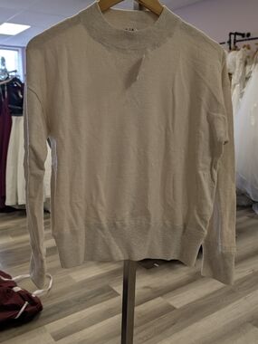 Madewell Women's Turtleneck Sweater in Light Beige